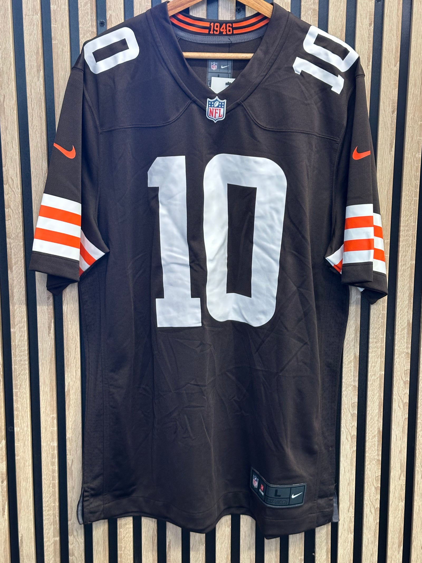 Nike Cleveland Browns Judkins n°10 marron foncé - L - vue avant