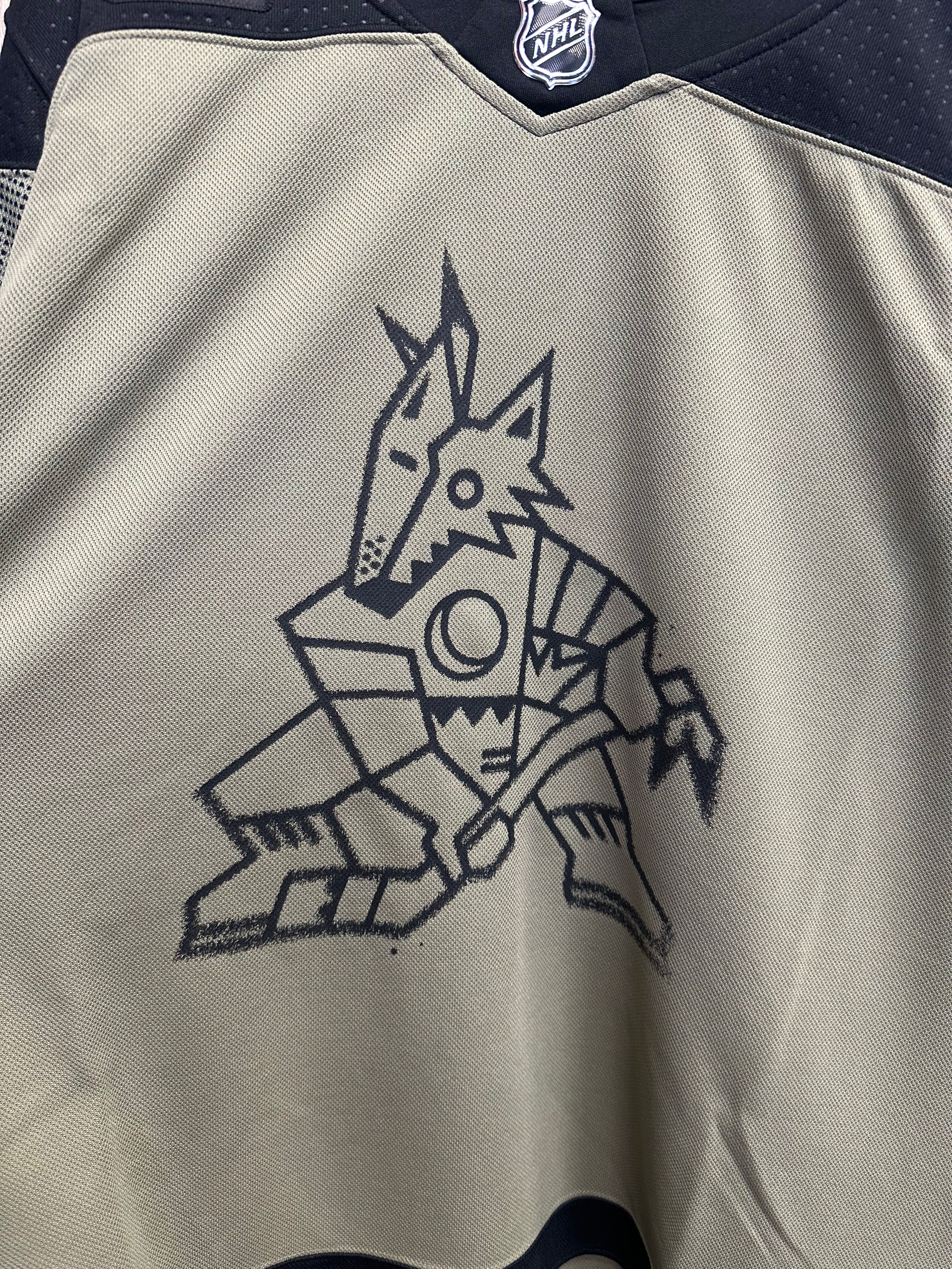 Adidas Arizona Coyotes Kachina kaki et noir - détail