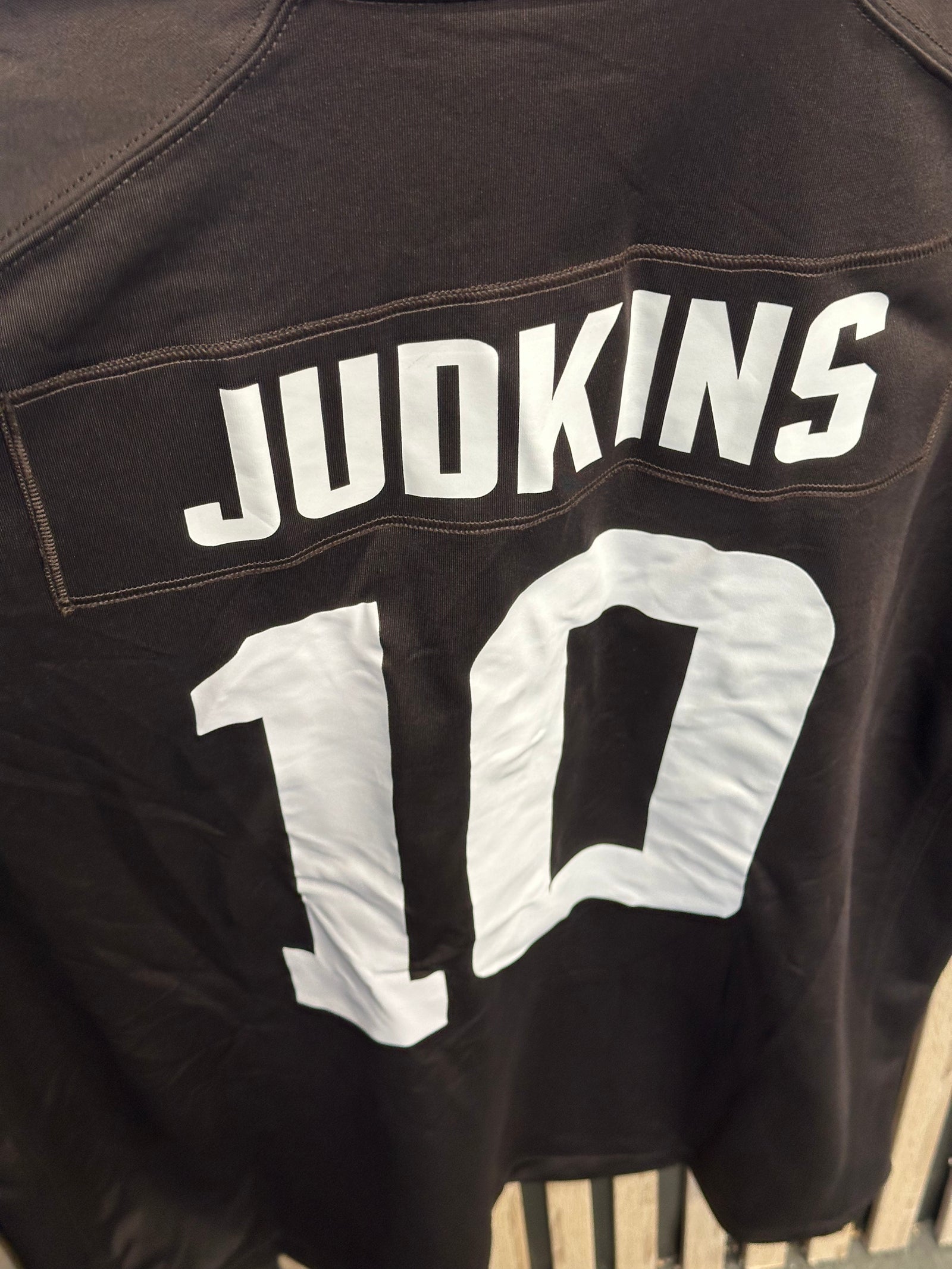 Nike Cleveland Browns Judkins n°10 marron foncé - L - détail arrière
