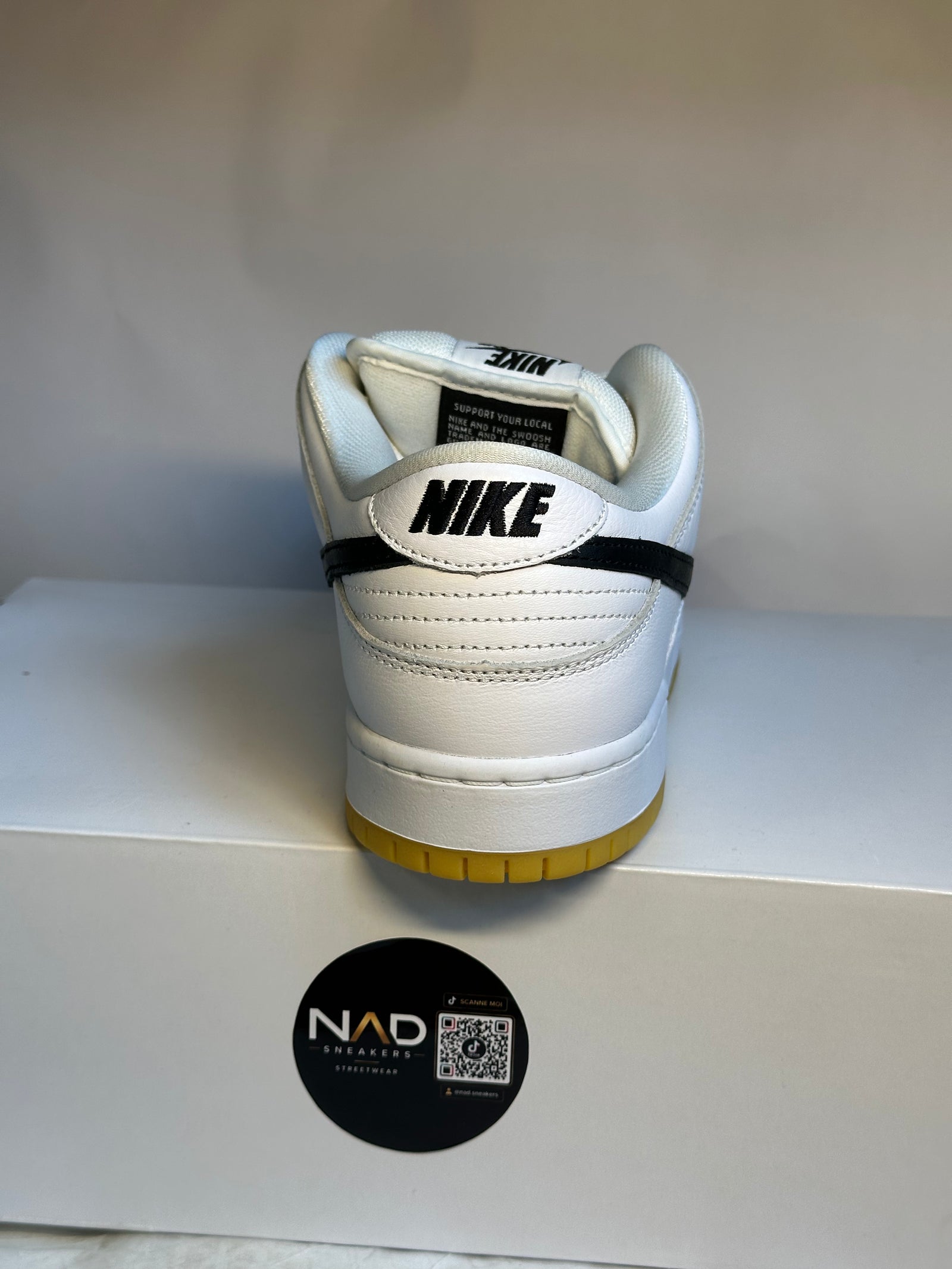 Nike SB Dunk Low White Gum - vue 3