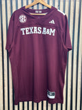 Adidas Texas A&M jersey bordeaux - L - vue avant