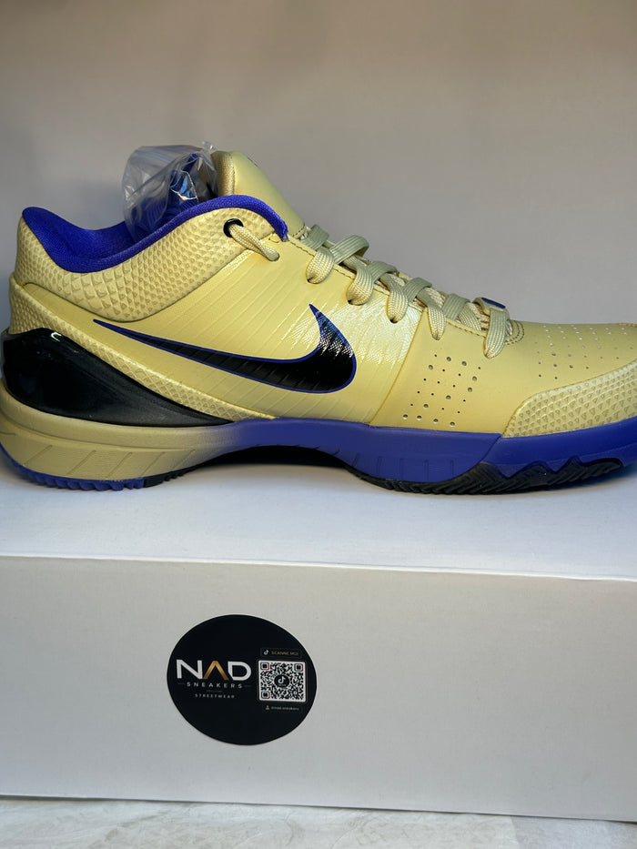 Nike Kobe 4 Protro jaune et bleue - dos