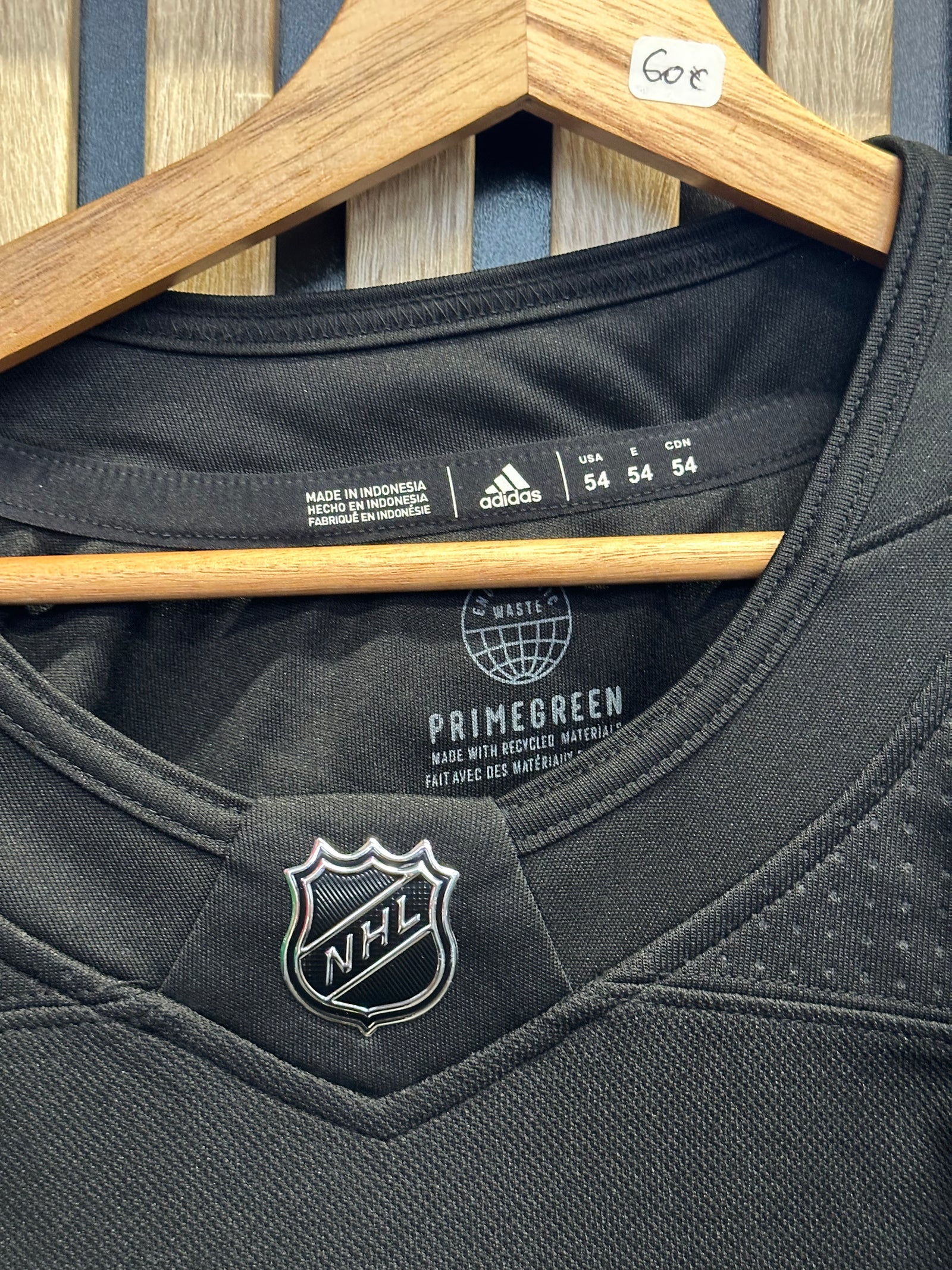 Adidas Boston Bruins centenaire noir et doré - étiquette de taille