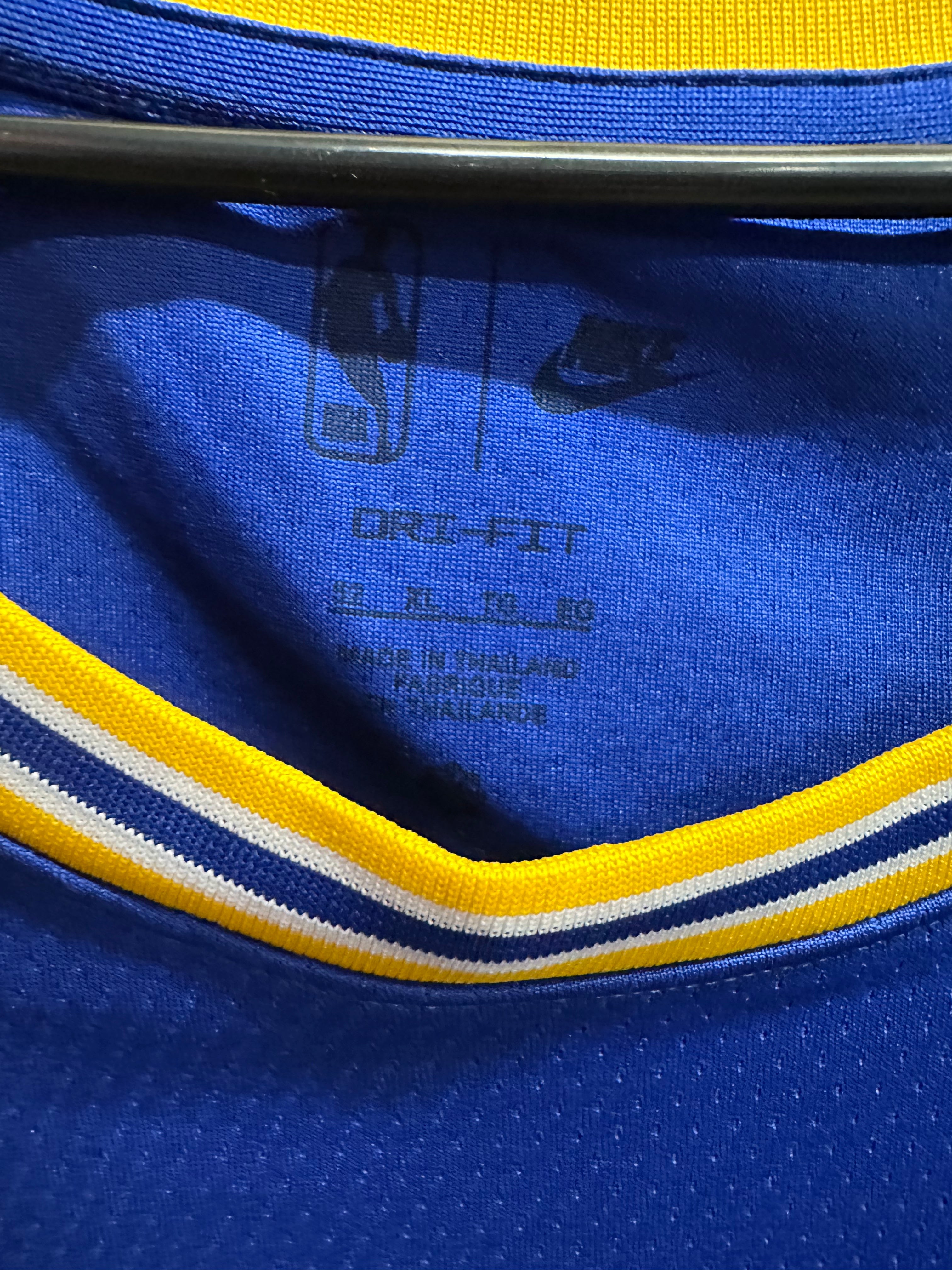 Nike Golden State Warriors bleu et jaune - L - étiquette de taille