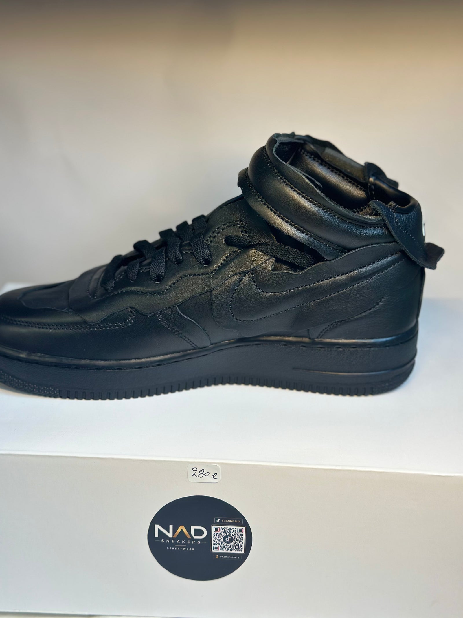 Nike Air Force 1 High Comme des Garçons noire - vue 4