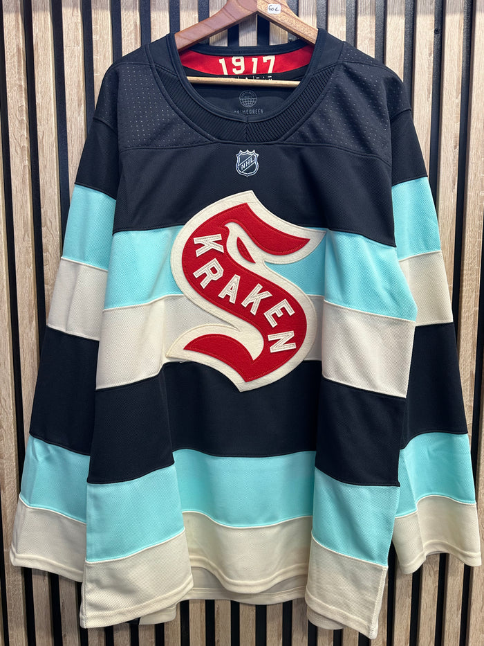 Adidas Seattle Kraken bleu marine et bleu clair - vue avant
