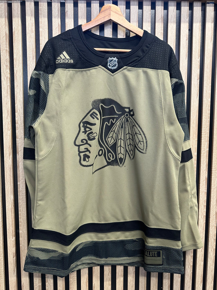 Adidas Chicago Blackhawks kaki et noir - vue avant