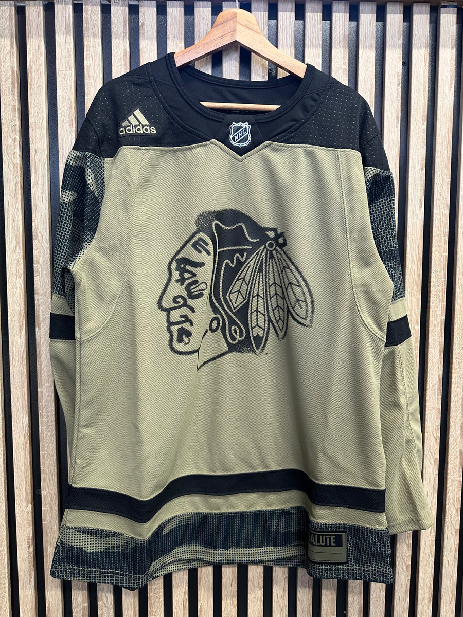 Adidas Chicago Blackhawks kaki et noir 1