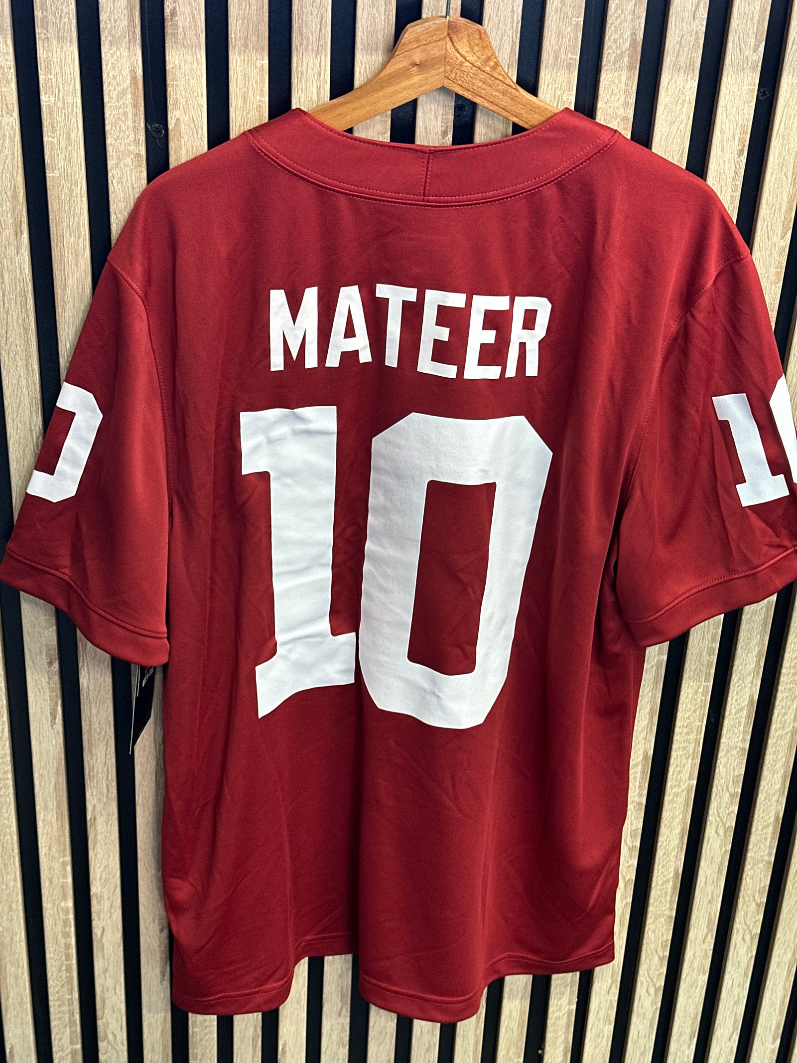 Jordan jersey Mateer n°10 rouge - L - vue arrière