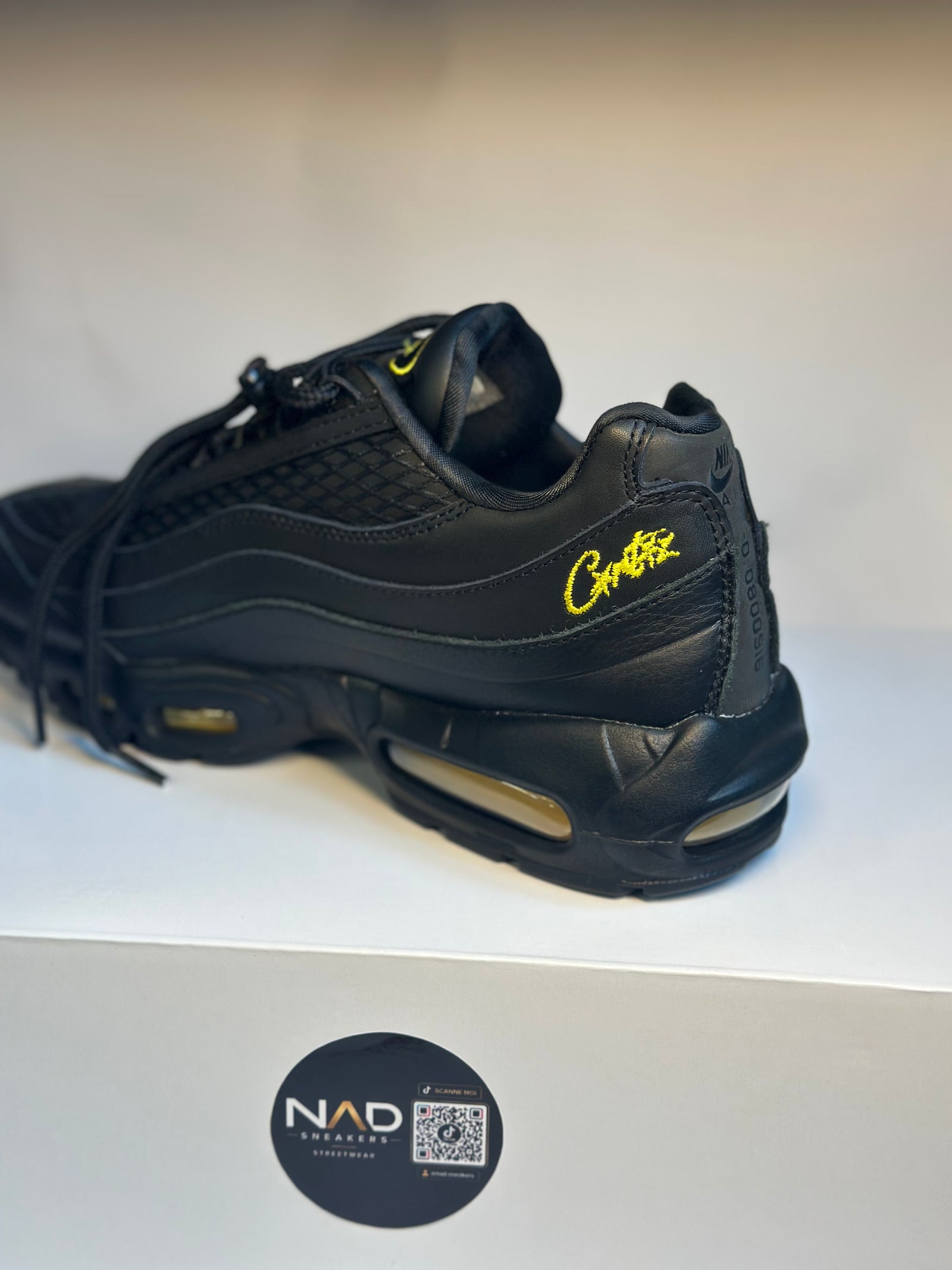 Nike Air Max 95 Corteiz noire et jaune - vue 3