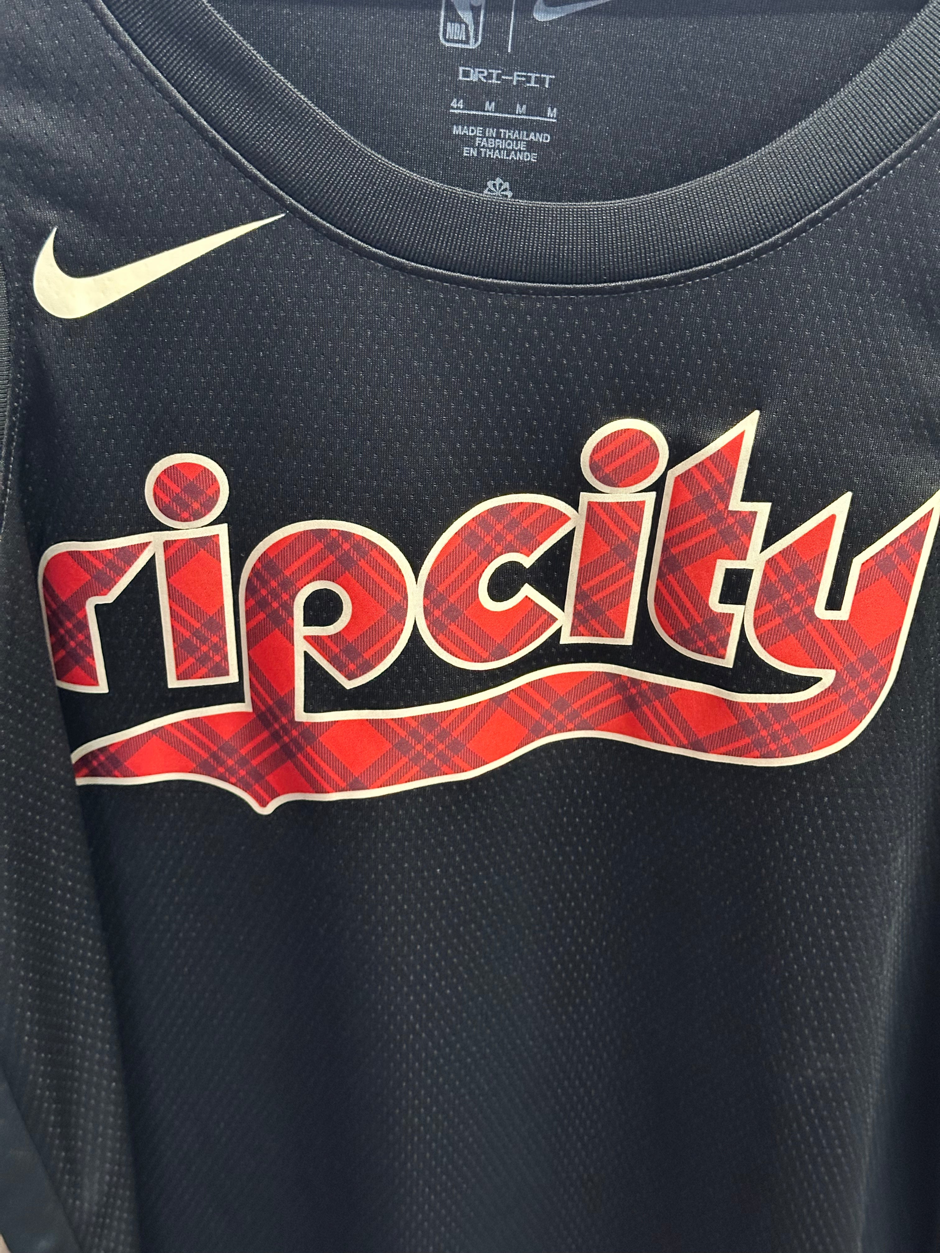 Nike Portland Trail Blazers Ripcity noir et rouge - détail