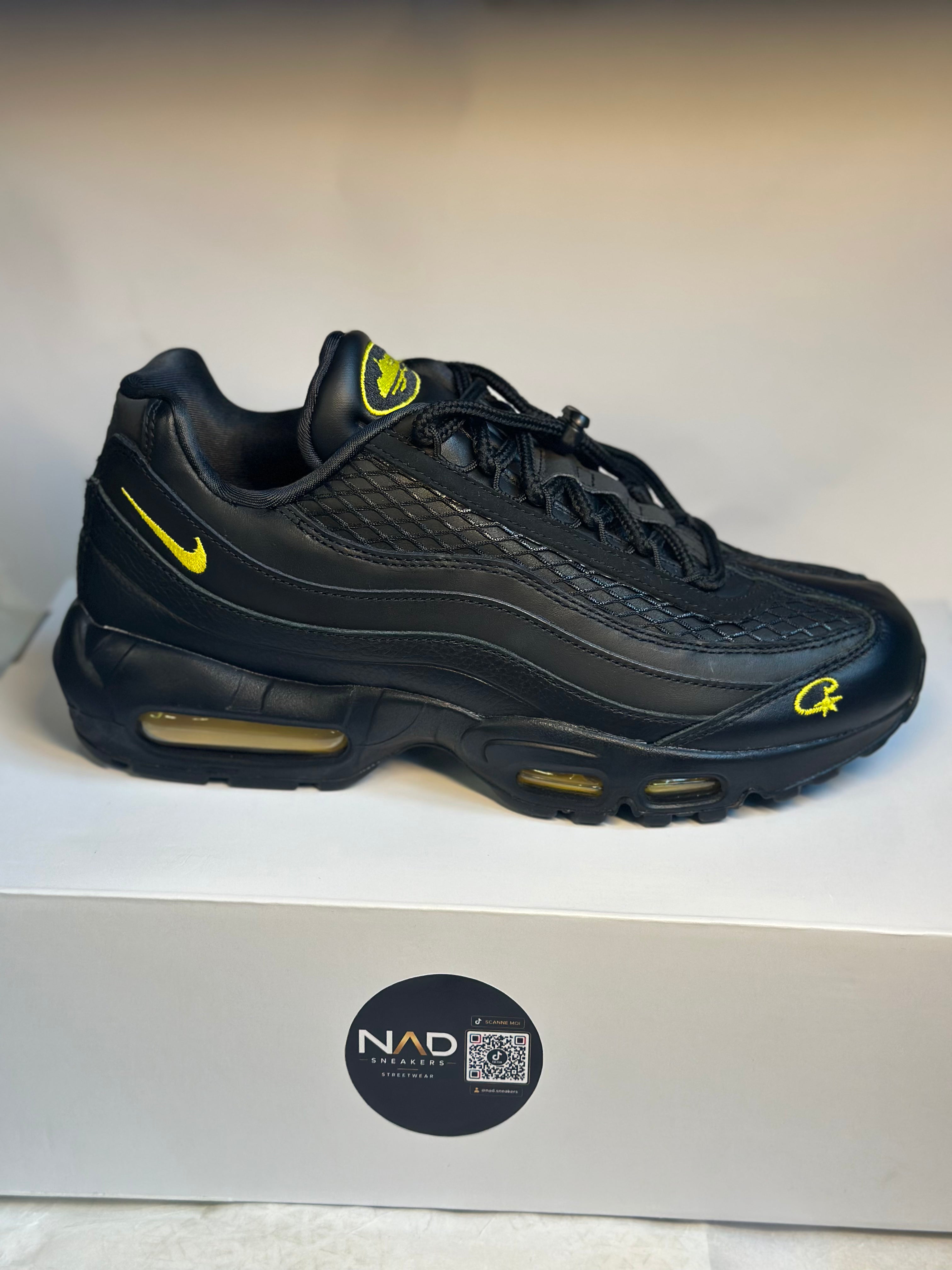 Nike Air Max 95 Corteiz noire et jaune - vue 1