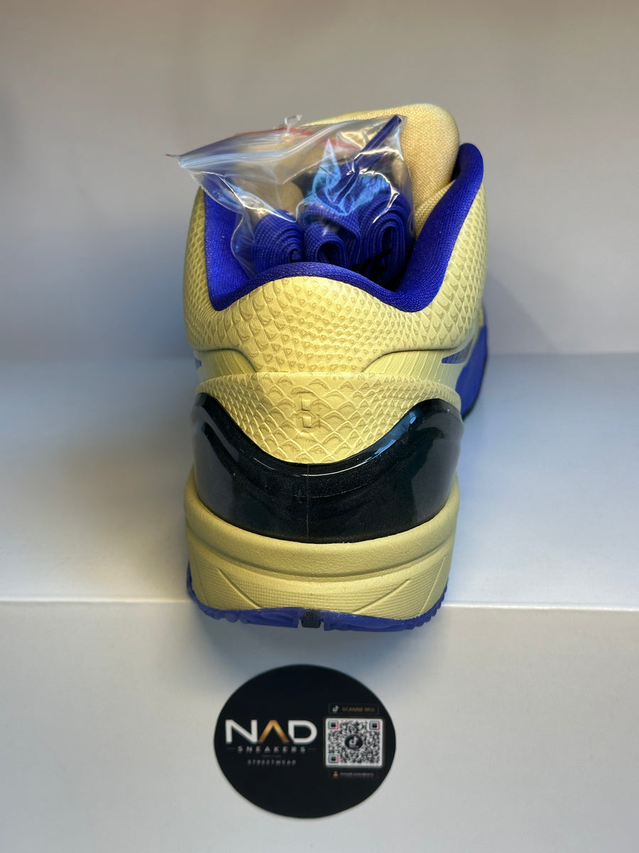 Nike Kobe 4 Protro jaune et bleue 3