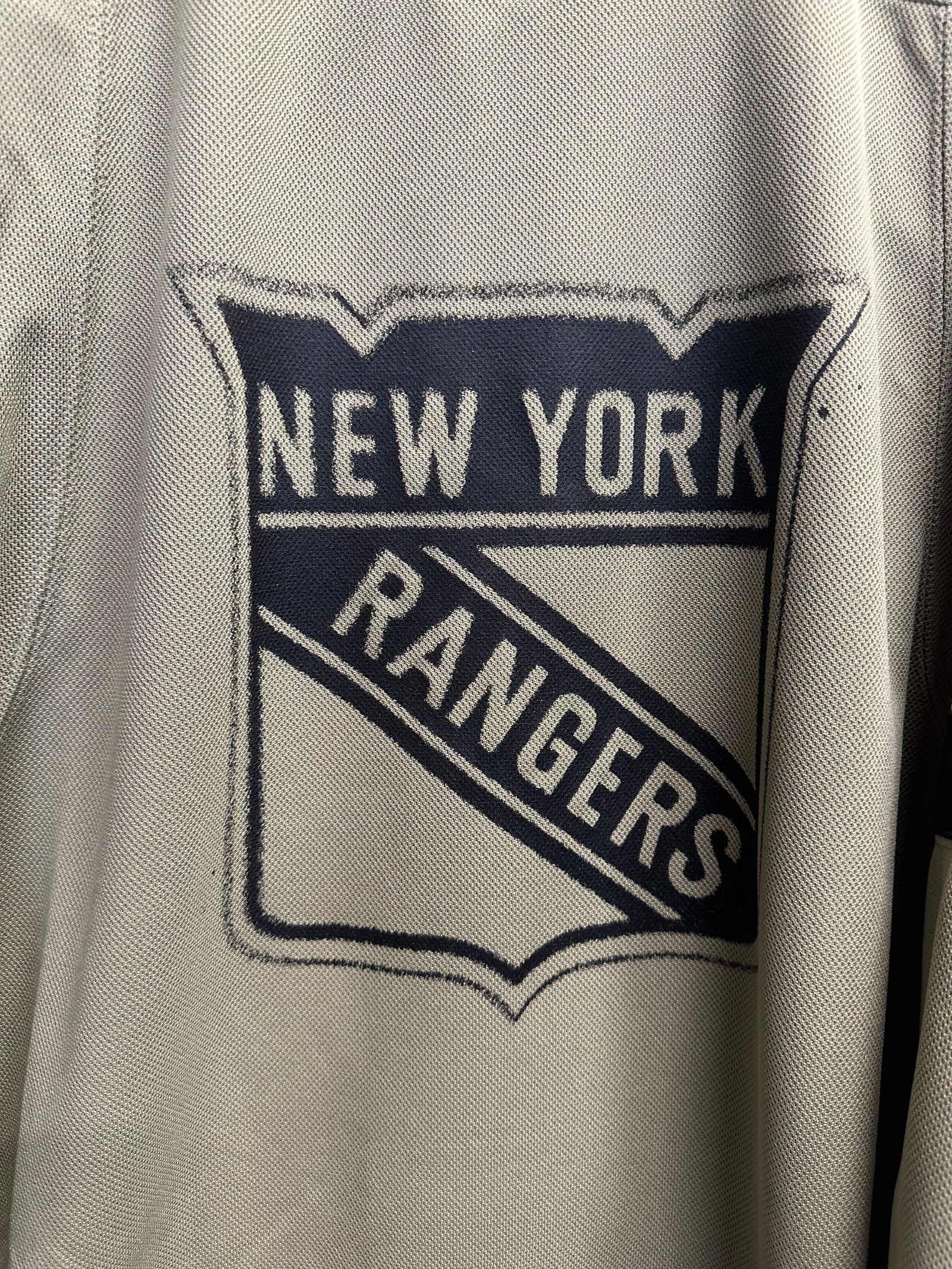 Adidas New York Rangers kaki et noir - détail