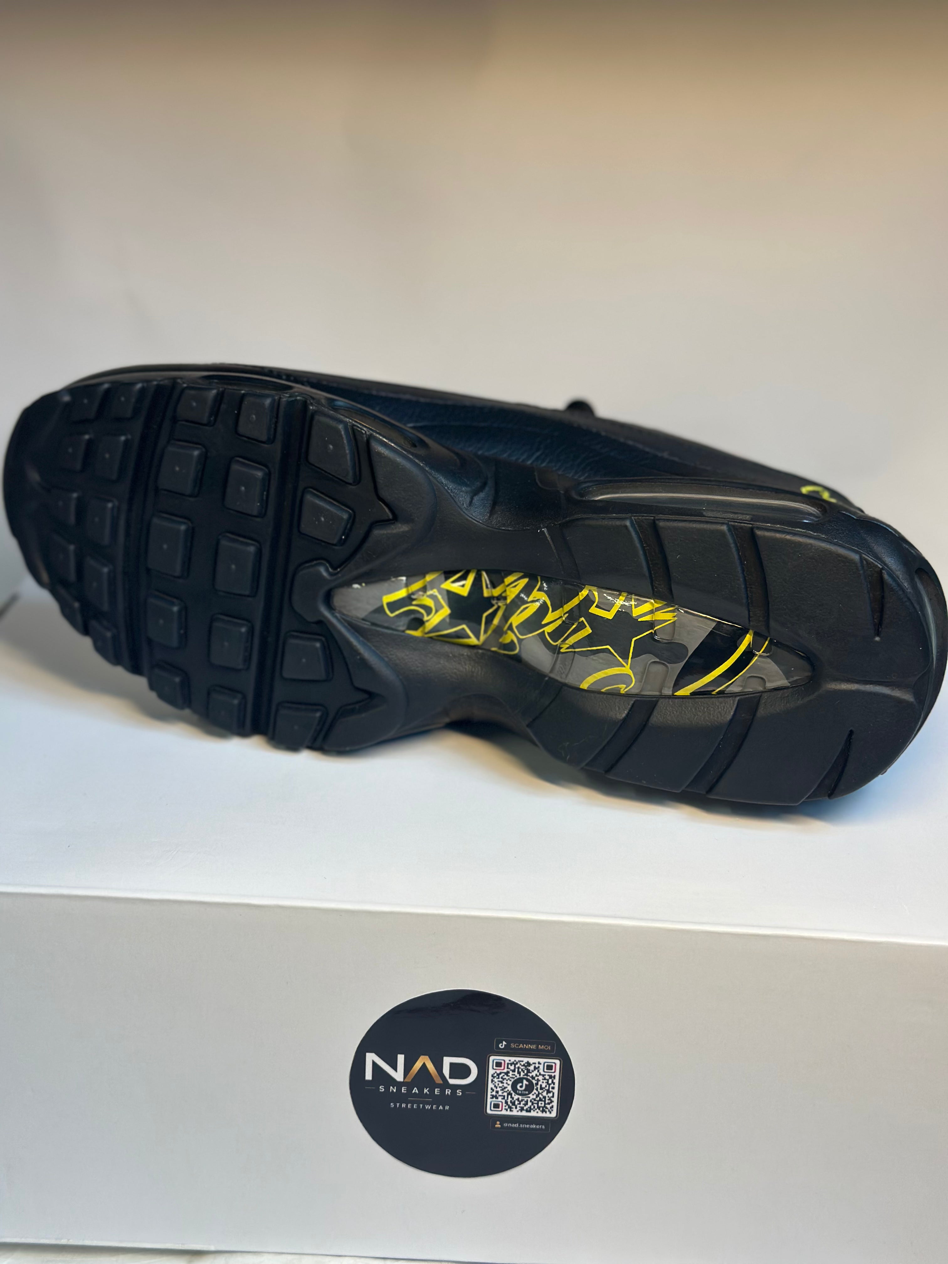 Nike Air Max 95 Corteiz noire et jaune - vue 4