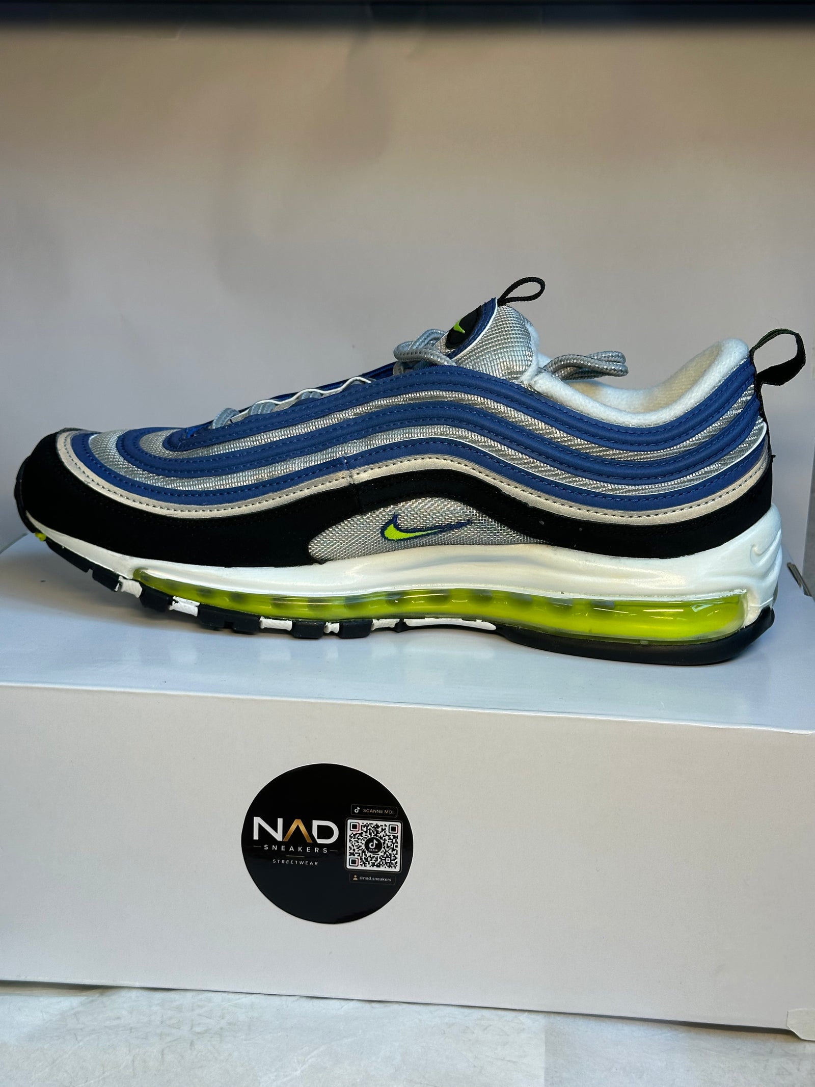 Nike Air Max 97 OG Atlantic Blue / Voltage Yellow - vue 4