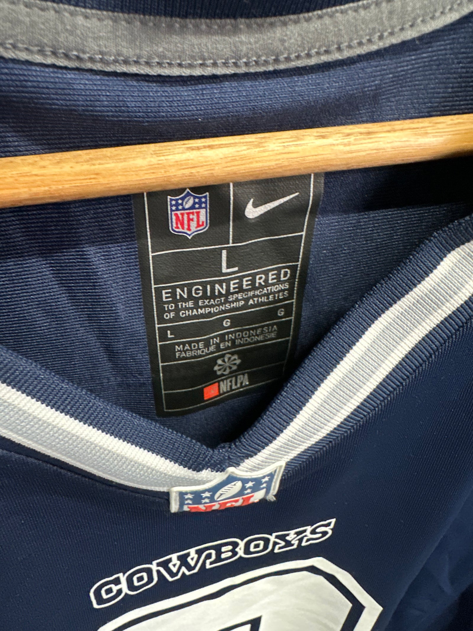 Nike Dallas Cowboys Pickens n°3 bleu marine - L - étiquette de taille